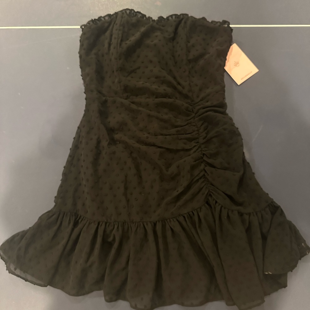 Black Hello Molly Polka Dot Dress